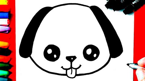 Como Desenhar Um Cachorrinho Kawaii Super Fofo Fácil De Fazer Youtube