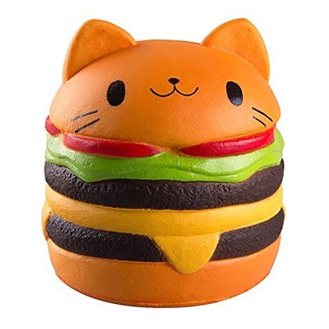 Buy Watinc Kawaii 1 Pcs Jumbo Food Squishise Cat Hamburgers Cream