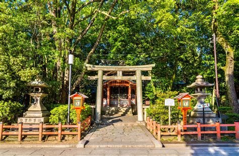 Yasaka Jinja Shrine In Kyoto Japan Stock Photo Image Of Ancient