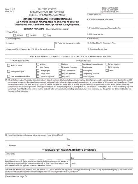 Form 3160 Fill Online Printable Fillable Blank Pdffiller