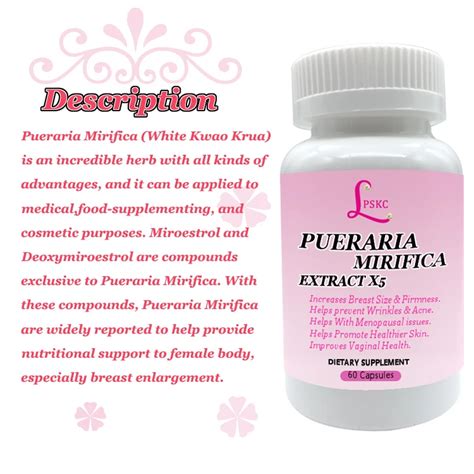Natural Pueraria Mirifica Plant Extract Capsule Breast Enhancement