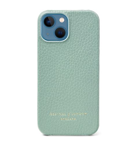 Aspinal Of London Green Leather Iphone 13 Mini Case Harrods Uk