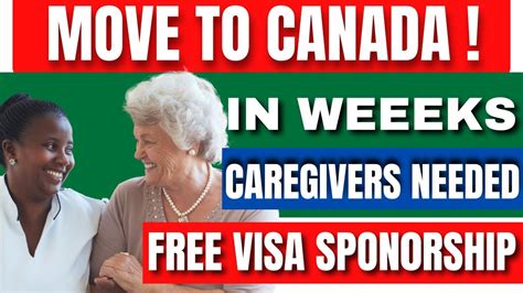 Caregivers needed in Canada - Caregiving Jobs In Canada With Free Visa