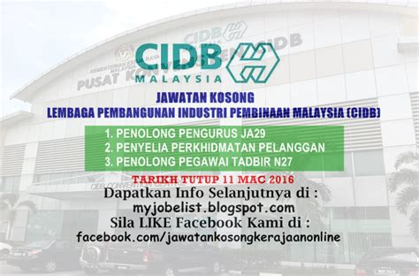 5, jalan padi mahsuri bandar baru uda, 81200 johor bahru, johor, malaysia. Jawatan Kosong Lembaga Pembangunan Industri Pembinaan ...