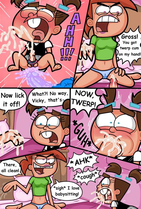Post DXT Fairly OddParents Timmy Turner Vicky Comic. 