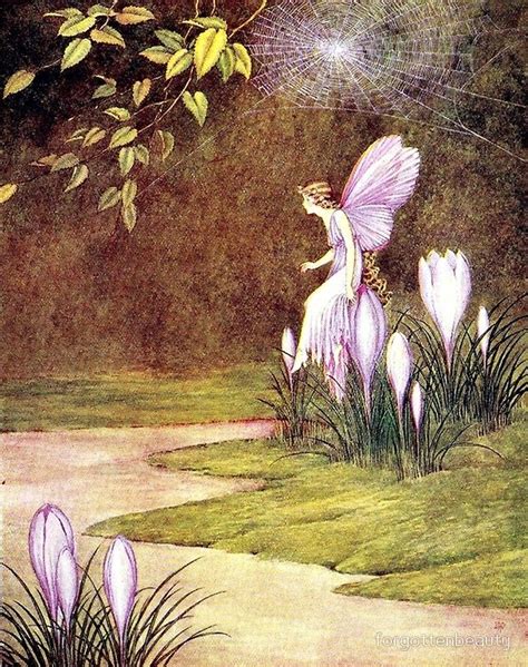 Crocus Fairy Ida Rentoul Outhwaite Canvas Print By Forgottenbeauty