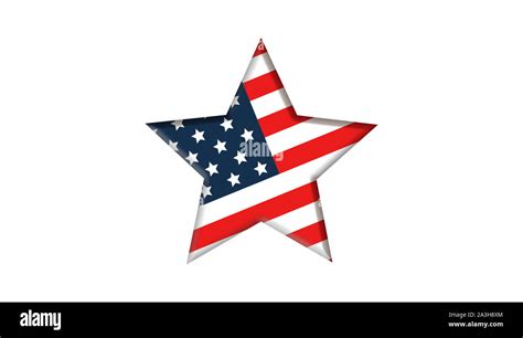 Usa Flag In Star Shape American Flag Star Shaped Stock Photo Alamy