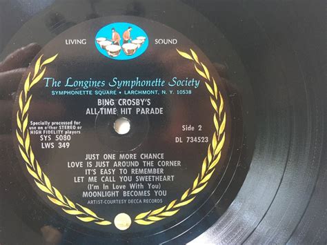 Bing Crosby Bing Crosbys All Time Hit Parade Lp Vinyl Etsy