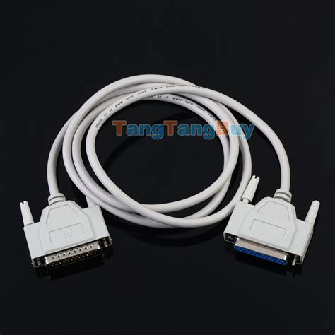 Male To Female 25 Pin Parallel Db25 Printer Cable Fully Wired 25 Pin