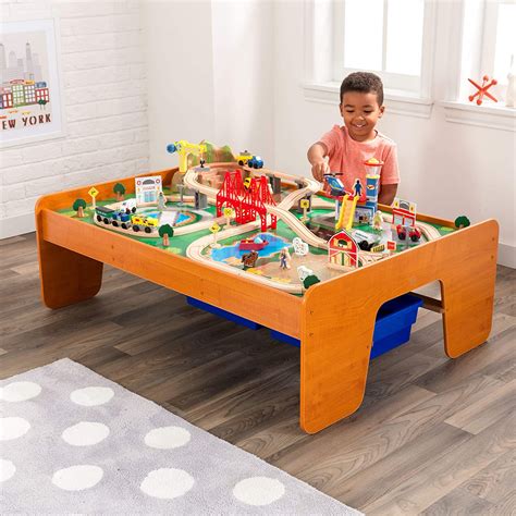 Kidkraft Ride Around Town Wooden Train Set And Table Best Educational