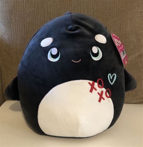 Squishmallow Adorable Kai The Orca Whale 12 Inch 2021 Valentines