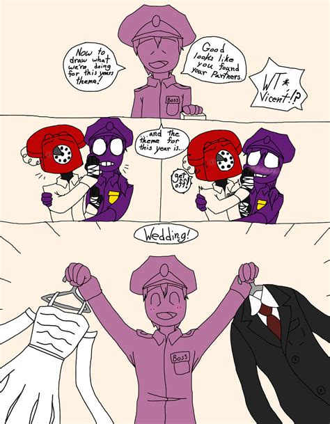 Fnaf Phone Guy Xpurple Guy Comic 2colored By Silvertyrant98x On