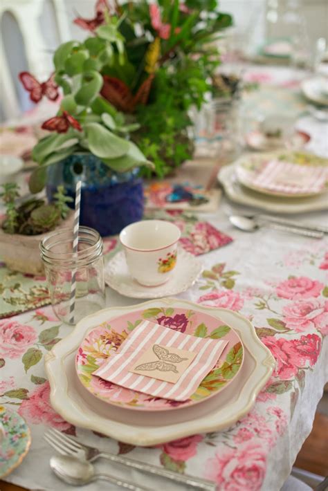 Domestic Fashionista Fairy Garden Tea Party Tablescape