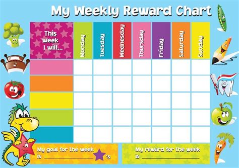 Weekly Sticker Chart Printable Rstike