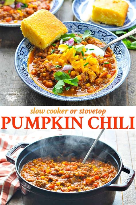 On The Stovetop Or In The Slow Cooker This Pumpkin Chili Recipe Is An
