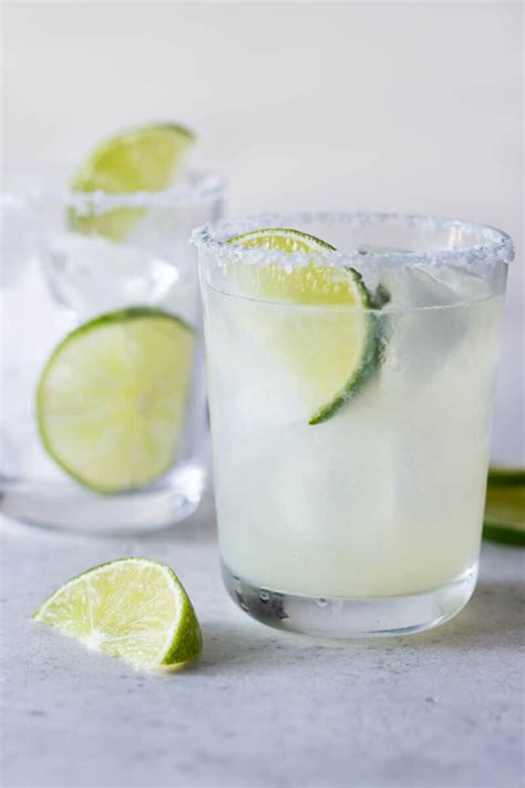 classic margarita recipe only 3 ingredients garnish with lemon