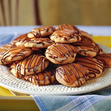 Peanut Butter Toffee Turtle Cookies MyRecipes Fall Dessert Recipes