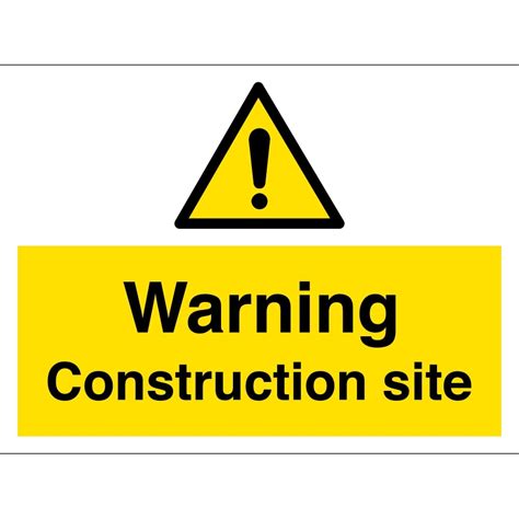 Warning Construction Site Signs From Key Signs Uk
