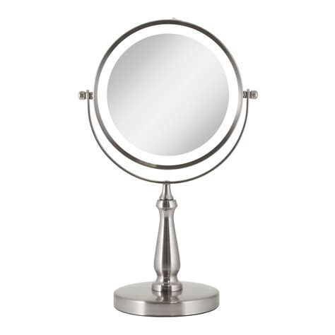 Wondruz makeup mirror vanity mirror with lights, 1x 2x 3x magnification, lighted makeup mirror, touch control, trifold makeup mirror, dual power supply, portable led makeup mirror, women gift. Zadro LED Lighted Dual Sided Vanity Mirror 1X/8X