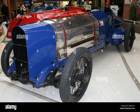Sunbeam 350hp Aero Engined Car Land Speed Record Breaking At The