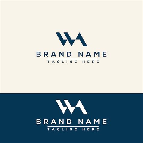 Premium Vector Wa Logo Design Template Vector Graphic Branding Element