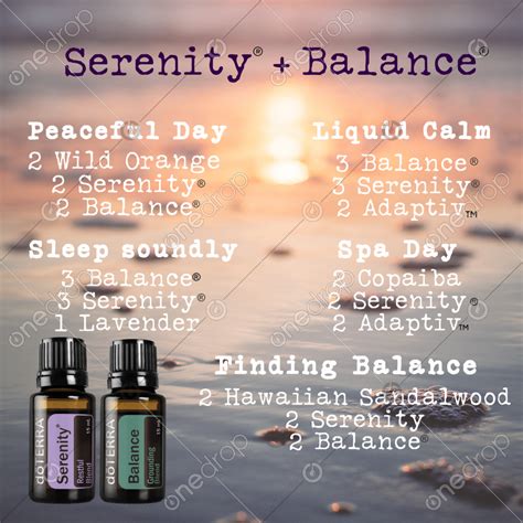 D Terra Serenity And D Terra Balance Diffuser Blend Graphi By Amy Wheeler