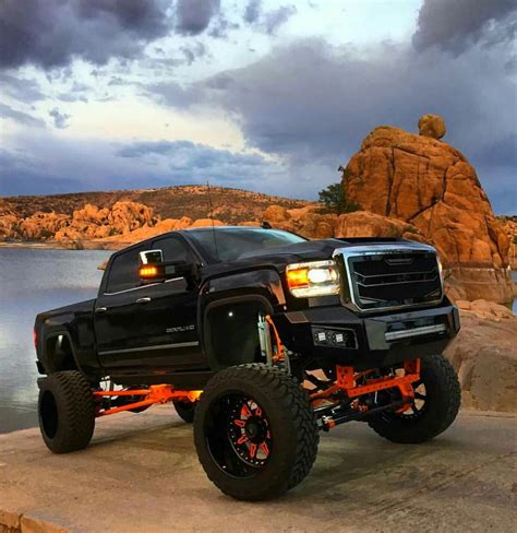 Jacked Up Chevy Truck