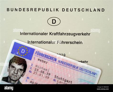 International And National Driving License Federal Republic Of Germany
