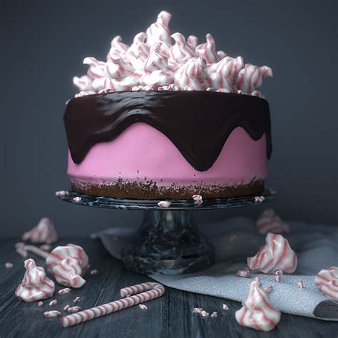 3d Cake On Stand Cgtrader