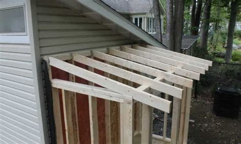 How To Build A Lean To Roof On Side Of House
