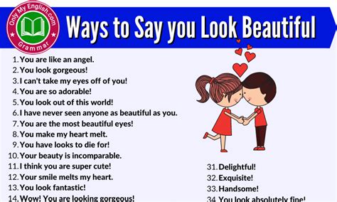 Different Ways To Say You Are Beautiful Onlymyenglish Com