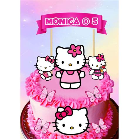 Hello Kitty Cake And Cupcake Topper Shopee Philippines