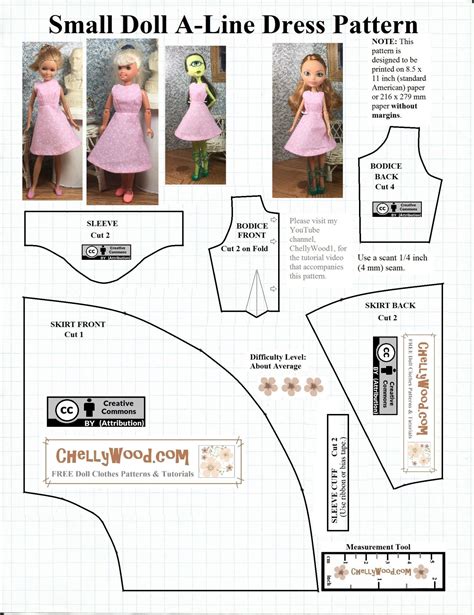 free printable sewing pattern for small dolls artofit