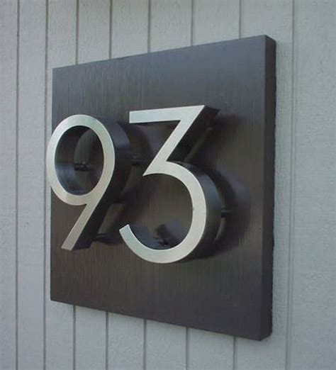 Home D Cor Signs Metal Number Signs For Address Plaque Iron House