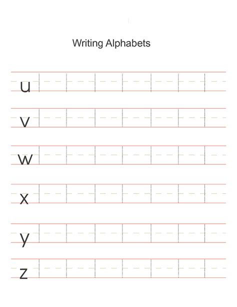 Hindi handwriting worksheets free download. Alphabet Handwriting Worksheets For Kindergarten ...