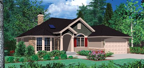 Mascord Plan 1128f The Carter House Plans Ranch Style