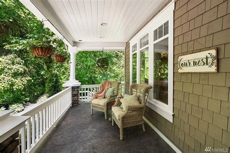 Click here to learn more. I love the wood paneling on the ceiling of the front porch ...