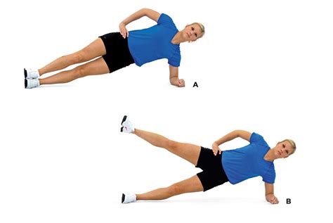 Side Plank With Hip Abduction How To Do It A Lie On One Side Legs
