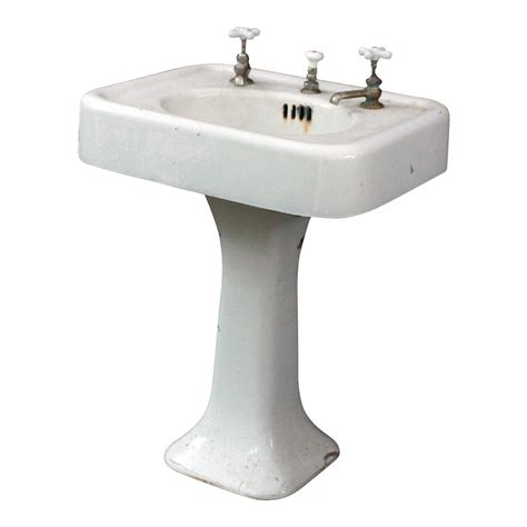 1920s Antique Cast Iron And Porcelain Pedestal Sink Chairish