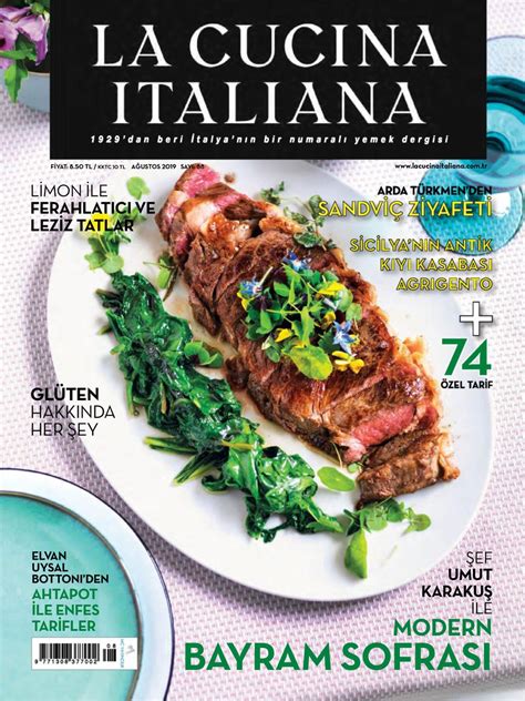 La Cucina Italiana Turkiye Agustos 2019 Magazine