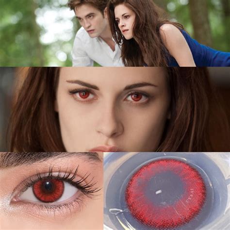 Uyaai 2pcspair Vampire Series Twilight Eyes Vampire Eyes Red Lenses