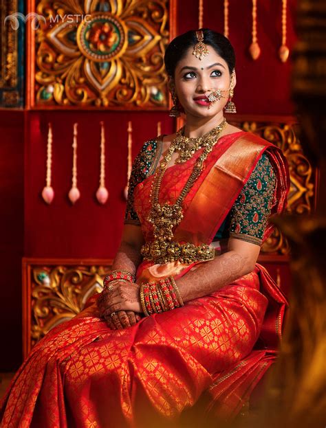 South Indian Wedding Saree Indian Bridal Sarees Indian Wedding Wear Wedding Silk Saree