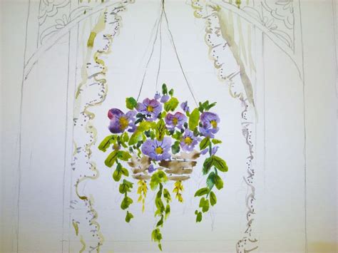 29 flower basket paintings ranked in order of popularity and relevancy. How to Paint a Hanging Basket of Flowers in Watercolor: 11 ...