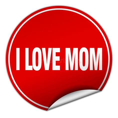 I Love Mom Sticker Stock Vector Illustration Of Love 121023441