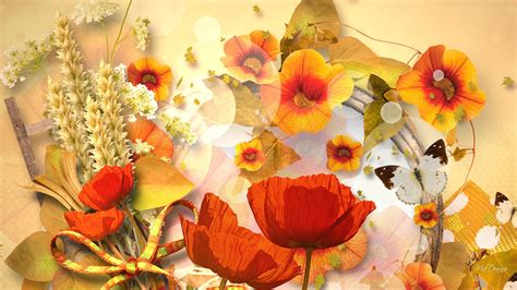 38 Autumn Flowers Desktop Wallpaper On Wallpapersafari