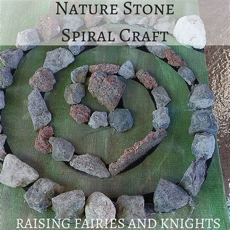 Nature Stone Spiral Craft Crafts Stone Camping Crafts