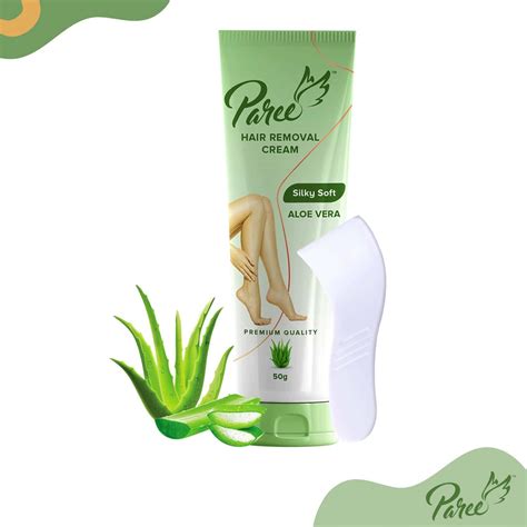 buy paree hair removal cream silky soft with aloe vera 50g for sensitive skin online and get