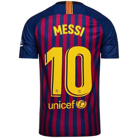 Sdqbarcelona Trikot Kinder Messi 10 Barcelona Barça Home Saison 2018