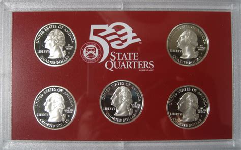 2008 United States Silver Proof Mint Set 50 State Quarters Good Ole Toms