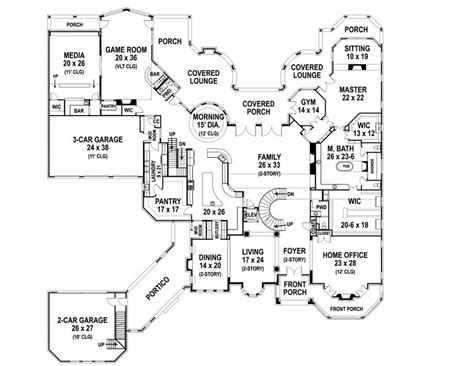 Armani House Plan Castle House Plan Mansion House Plan